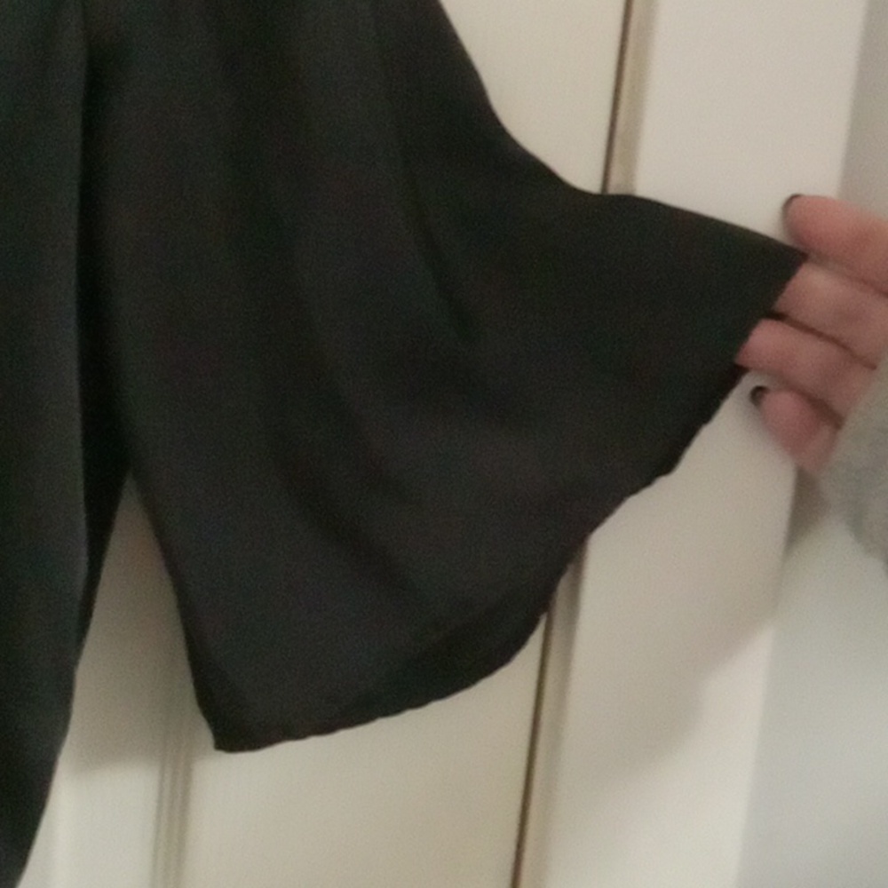 5/$20**Size 10 Glassons black satin blouse - Picture 5 of 8